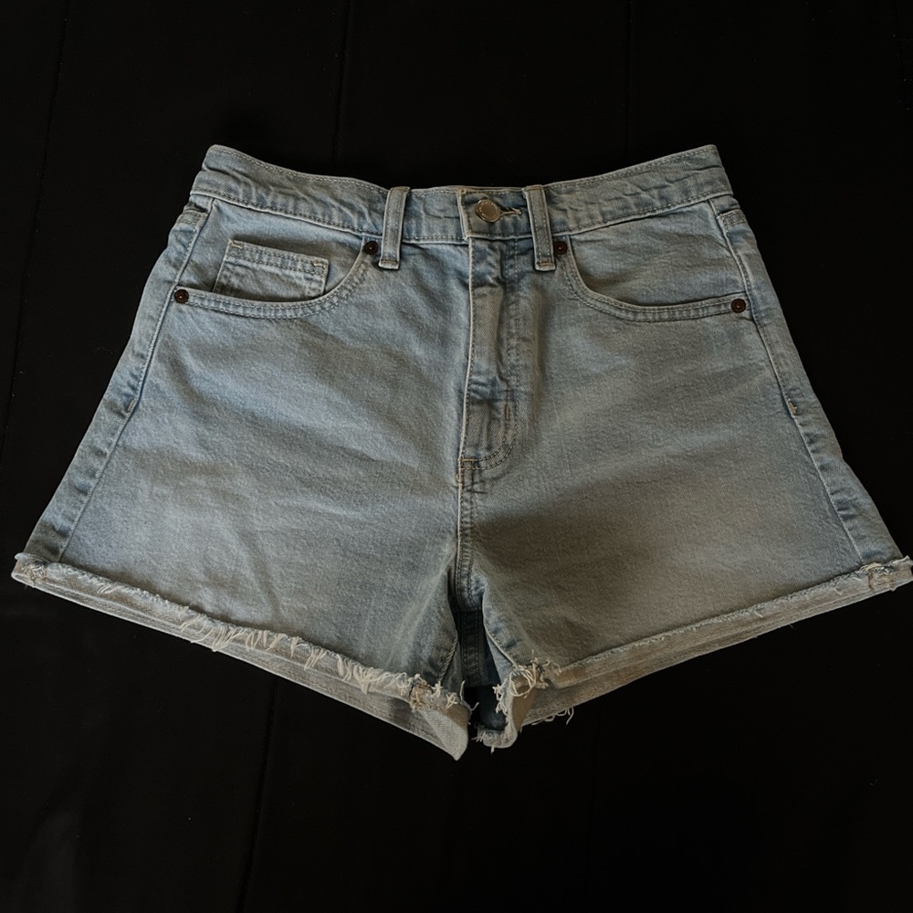 light denim shorts